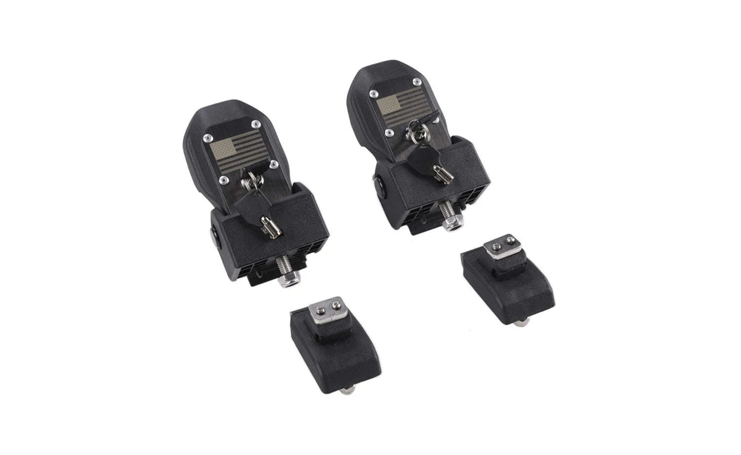 Anti-Theft Hood Latches for JL JLU 4XE JT 2018-2025-Black