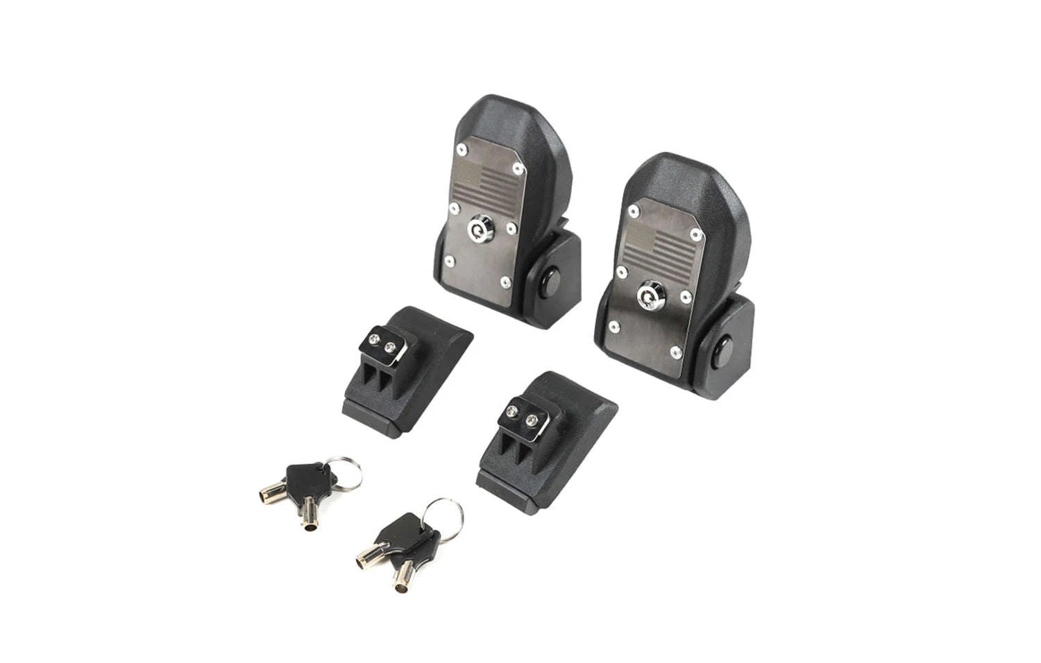 Anti-Theft Hood Latches for JL JLU 4XE JT 2018-2025-Black