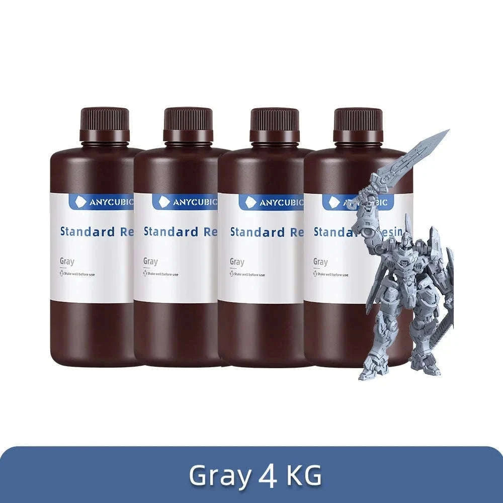 ANYCUBIC 405nm UV Resin for High-Precision 3D Printing-20kg HD Gray / UNITED KINGDOM