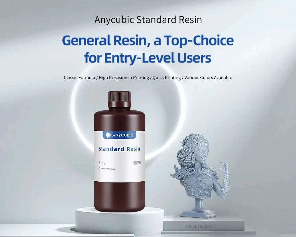ANYCUBIC 405nm UV Resin for High-Precision 3D Printing-20kg HD Gray / UNITED KINGDOM