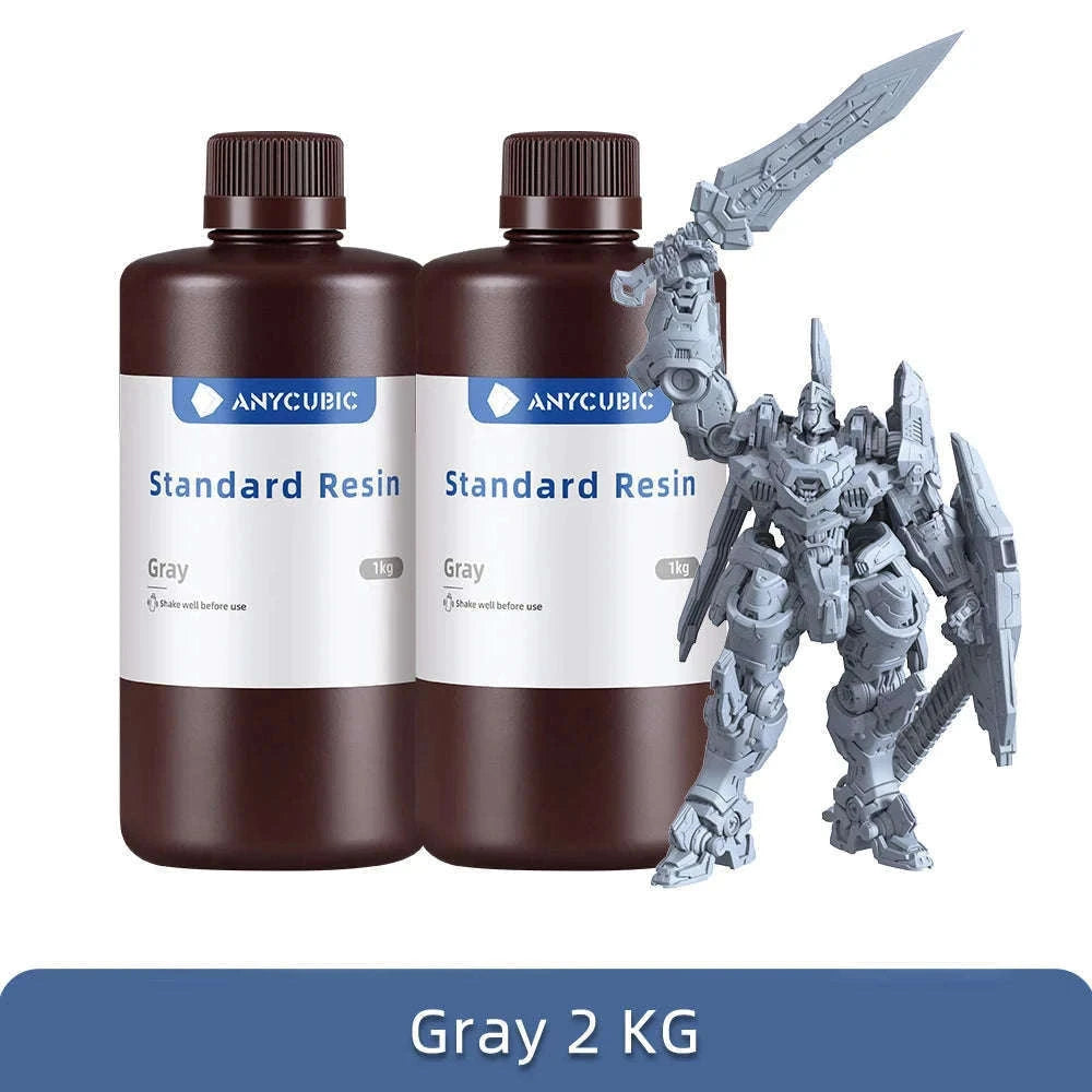 ANYCUBIC 405nm UV Resin for High-Precision 3D Printing-20kg HD Gray / UNITED KINGDOM