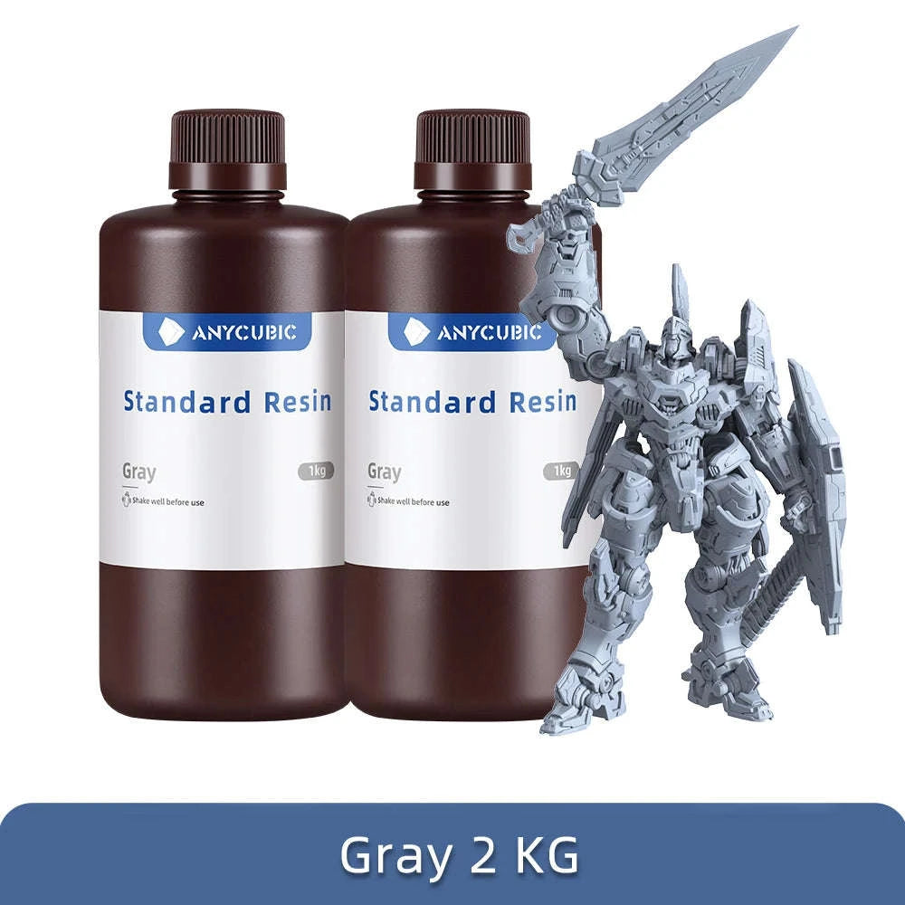 ANYCUBIC 405nm UV Resin for High-Precision 3D Printing-20kg HD Gray / UNITED KINGDOM