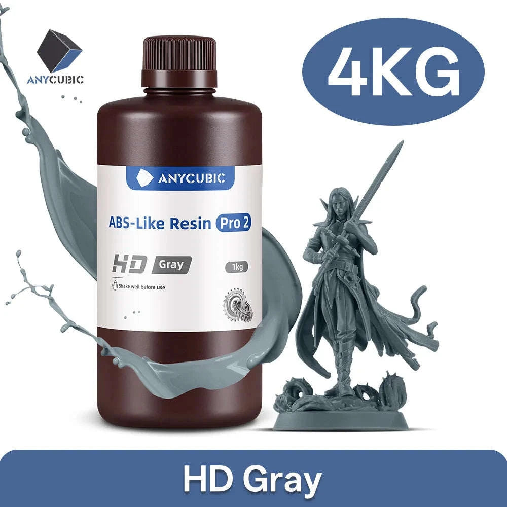 Anycubic ABS-Like Resin Pro 2 UV 405nm Resin-Clear 4kg / Australia