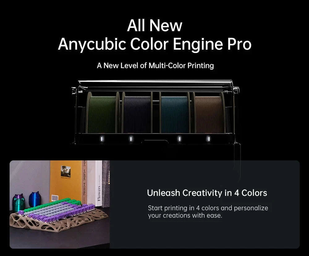 ANYCUBIC Kobra 3 Combo AE Version Multi‑Color FDM 3D Printer-Kobra 3 Combo / United States