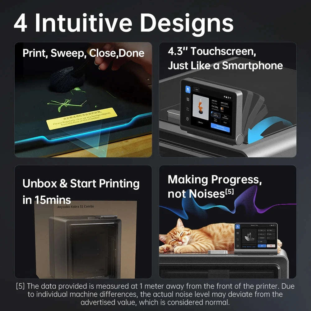 Anycubic Kobra S1 Speedy 3D Printer-S1 add 8kg PLA / GERMANY