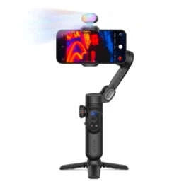 AOCHUAN RGB Magnetic Fill Light for Gimbals and Mobile Photography-Black