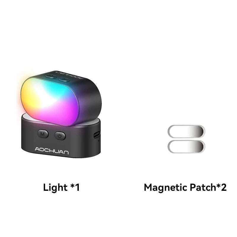 AOCHUAN RGB Magnetic Fill Light for Mobile Filming-Black