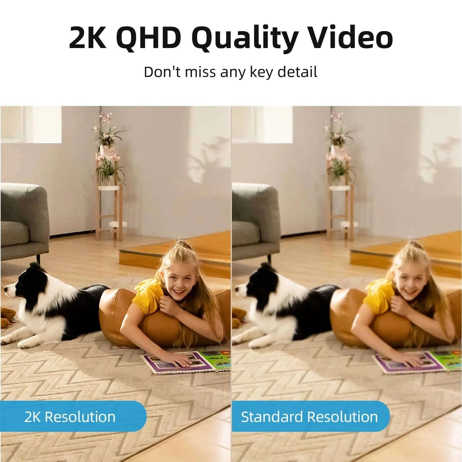 AOSU 3MP Indoor Baby Monitor Camera with 2-Way Audio-4pcs / United States