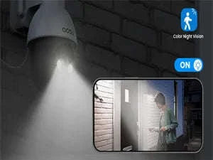 AOSU 3MP Solar PTZ Security Camera with 2-Way Audio-4pcs / United States