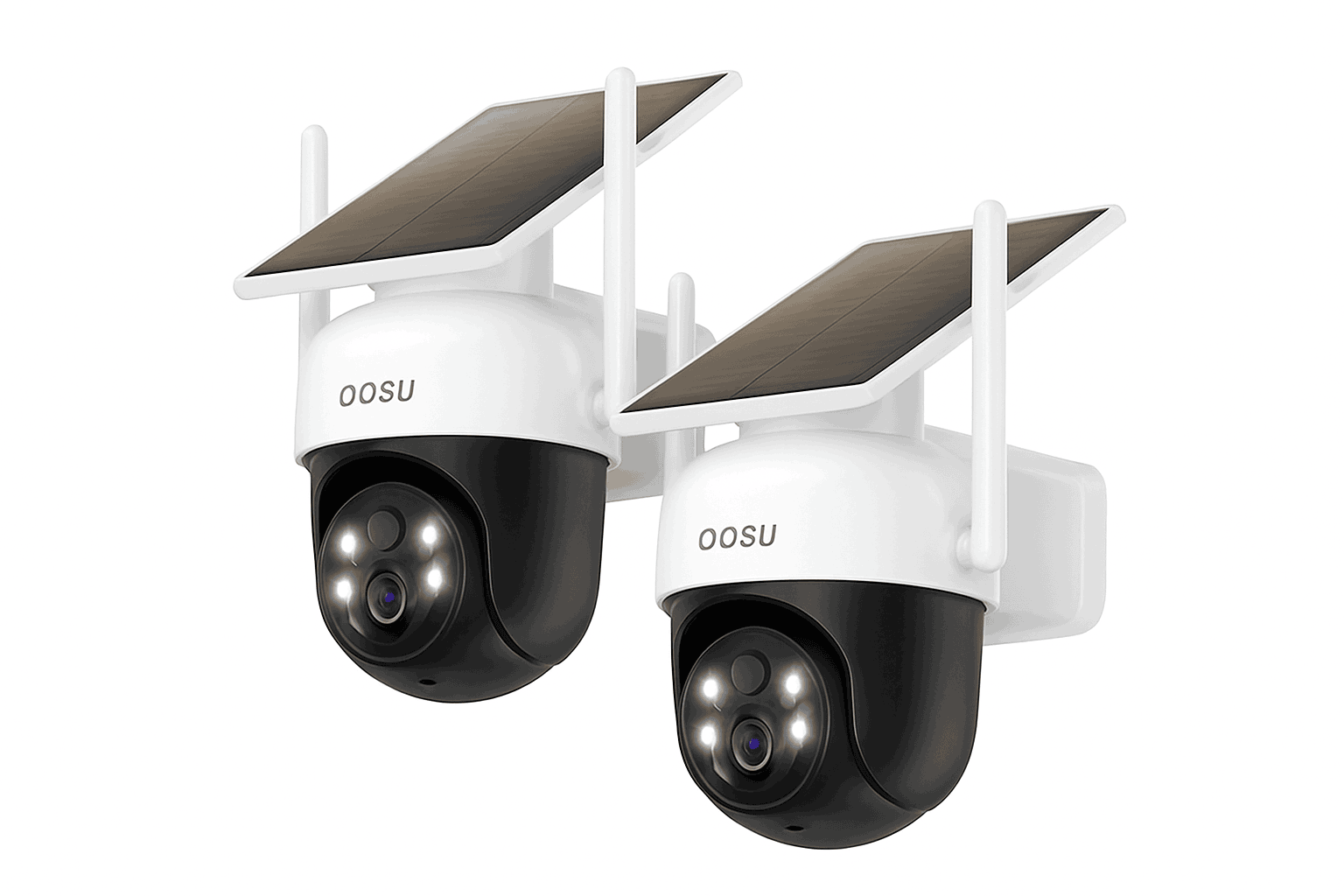 AOSU 3MP Solar Security Camera with 5000mAh Battery-2pcs / United States