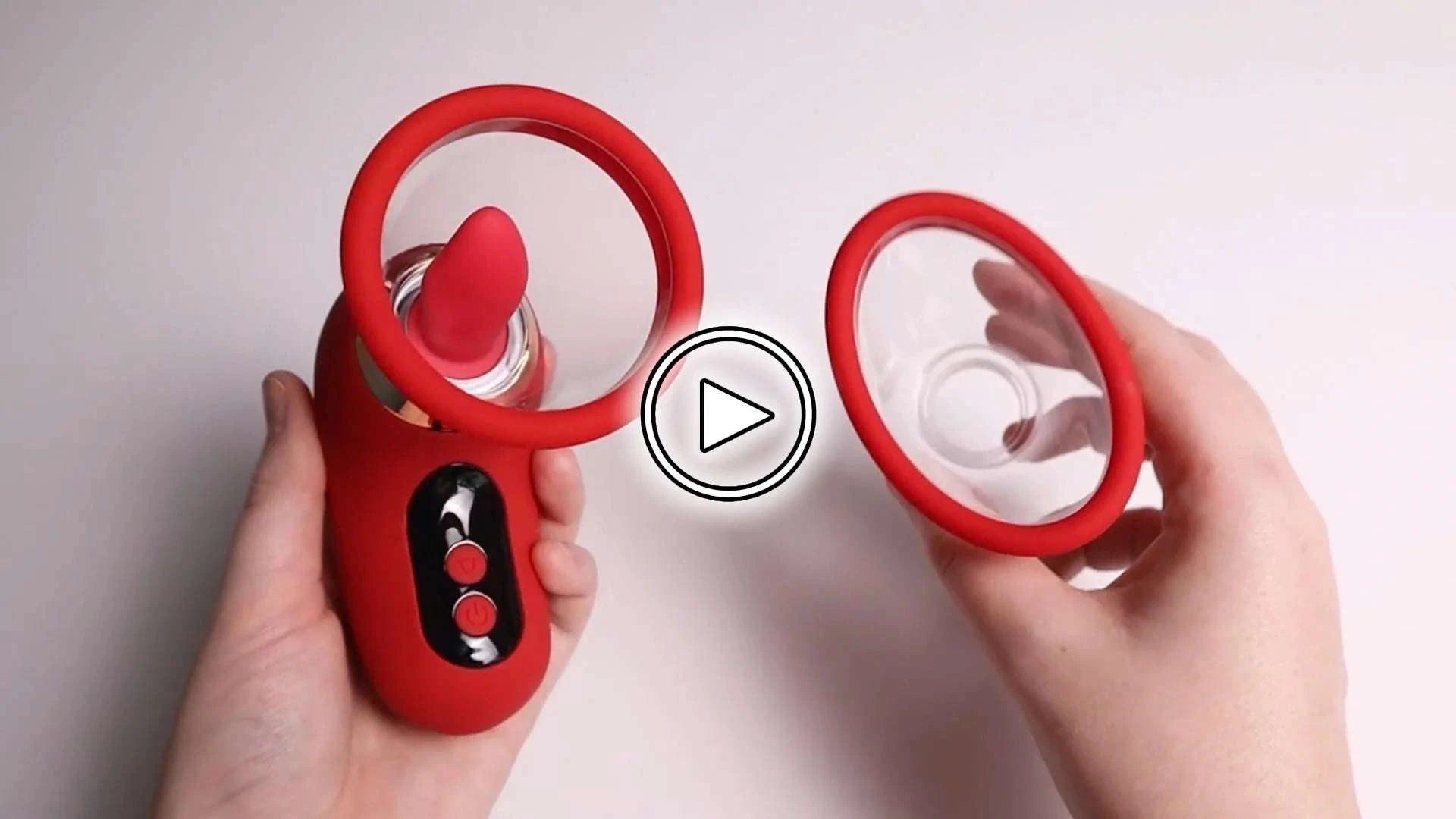 APP Control Clitoral Sucker Vibrator with Licking & Vibration Modes-1041-DH-Red / United States