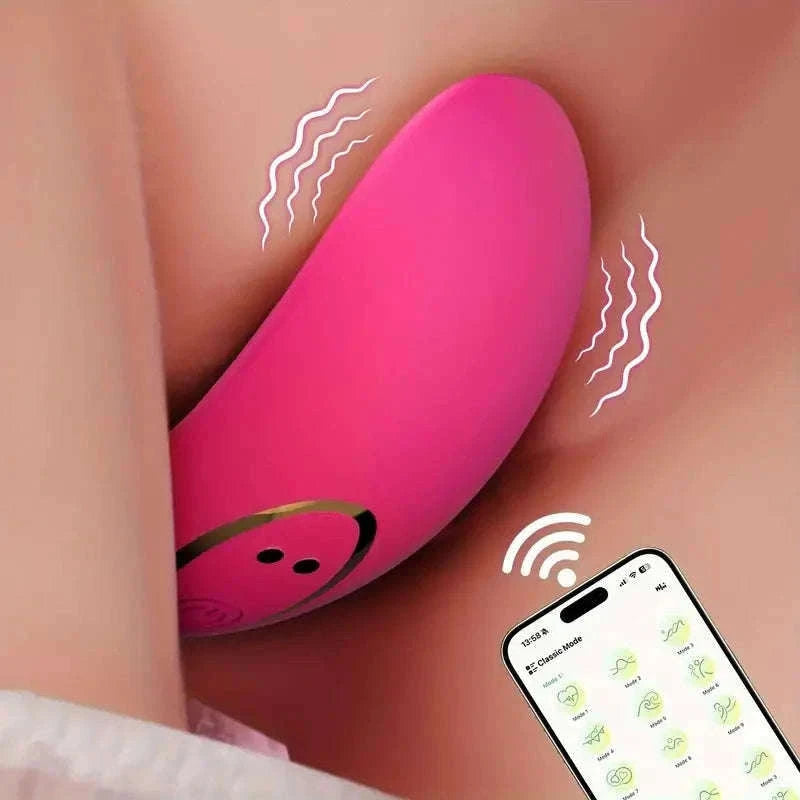 APP Control Wearable Clitoris and G-Spot Vibrator for Women-CD82-APP-RD / China Mainland