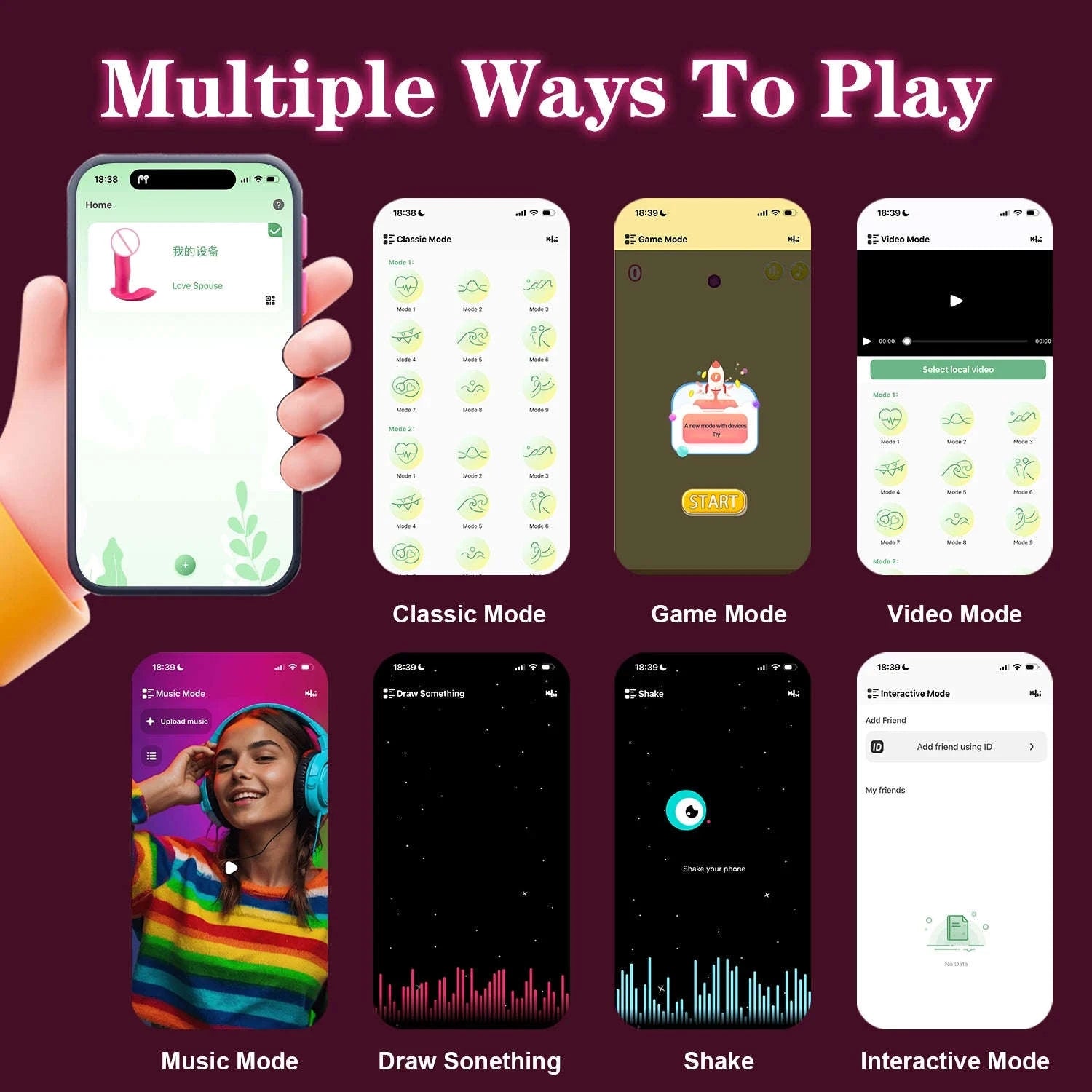 APP Control Wearable Dildo Vibrator for Women-CD82-APP-RD / China Mainland