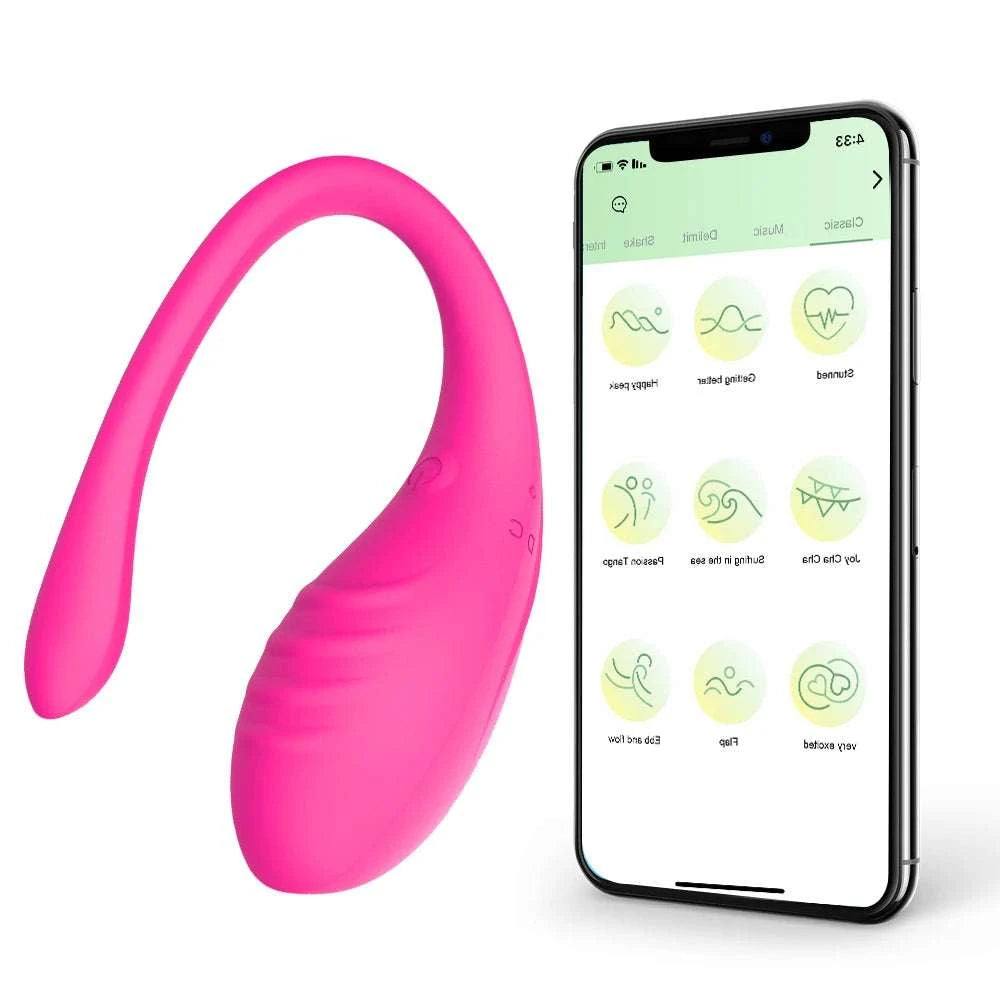 App Controlled Wearable Vibrating Egg with 9 Modes for Couples-Purple with Box
