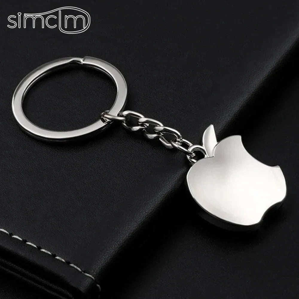 Apple-Shaped Metal Key Chain Pendant-Apple Keychain / 8.5cm
