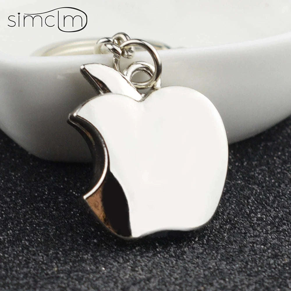 Apple-Shaped Metal Key Chain Pendant-Apple Keychain / 8.5cm