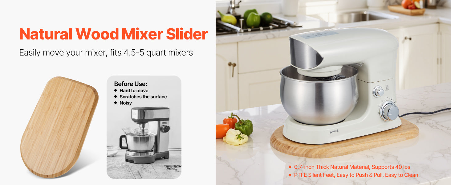 Kitchen Appliance Sliding Tray for Mixers & Blenders (Up to 40 lbs)