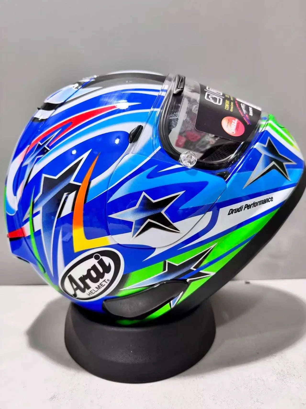 Arai Full Face Motorcycle Helmet RX7X Jian Nakano Green-revopurple visor / XXL