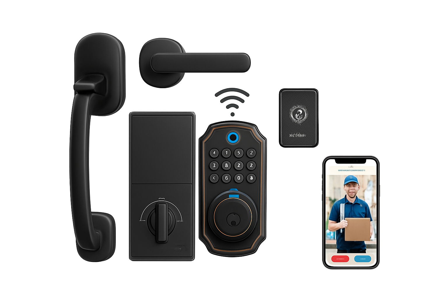ARPHA Smart Lock D289H Keyless Door Lock with Camera