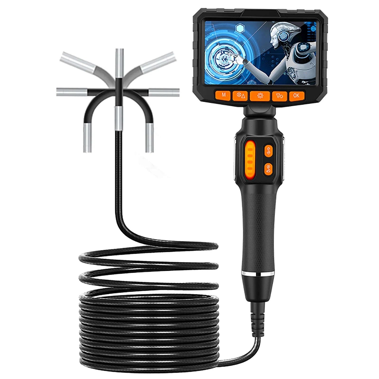 Articulating Borescope Camera 4.3 Inch 1080P HD IP67 Probe-4.3 INCH / 6mm / United States