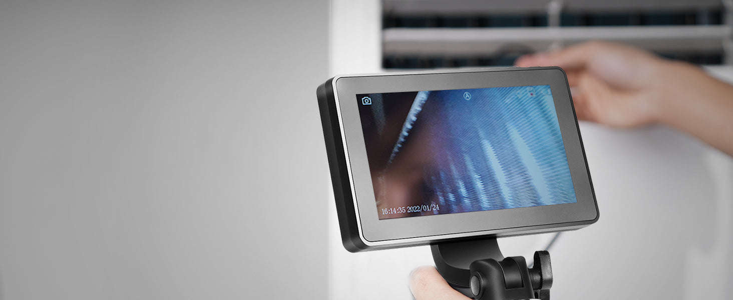 Articulating Borescope Camera with Light, 5" 1080P Screen, 6.4mm Lens-spain
