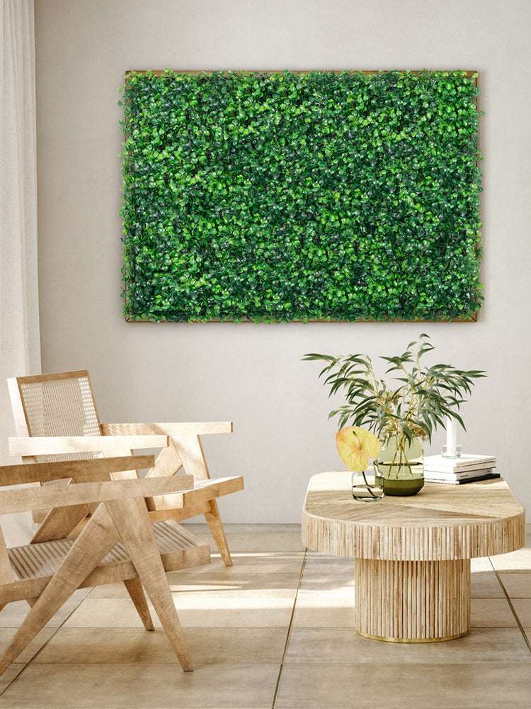 Artificial Boxwood Hedge Wall Panels 24 PCS UV Grass Backdrop-24x16in / Poland
