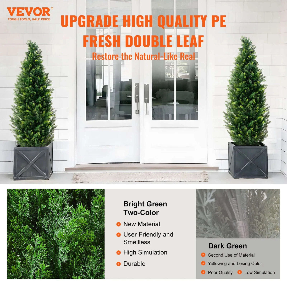 Artificial Cedar Topiary Tree for Home and Outdoor Decor-36in A frame / CZECH REPUBLIC