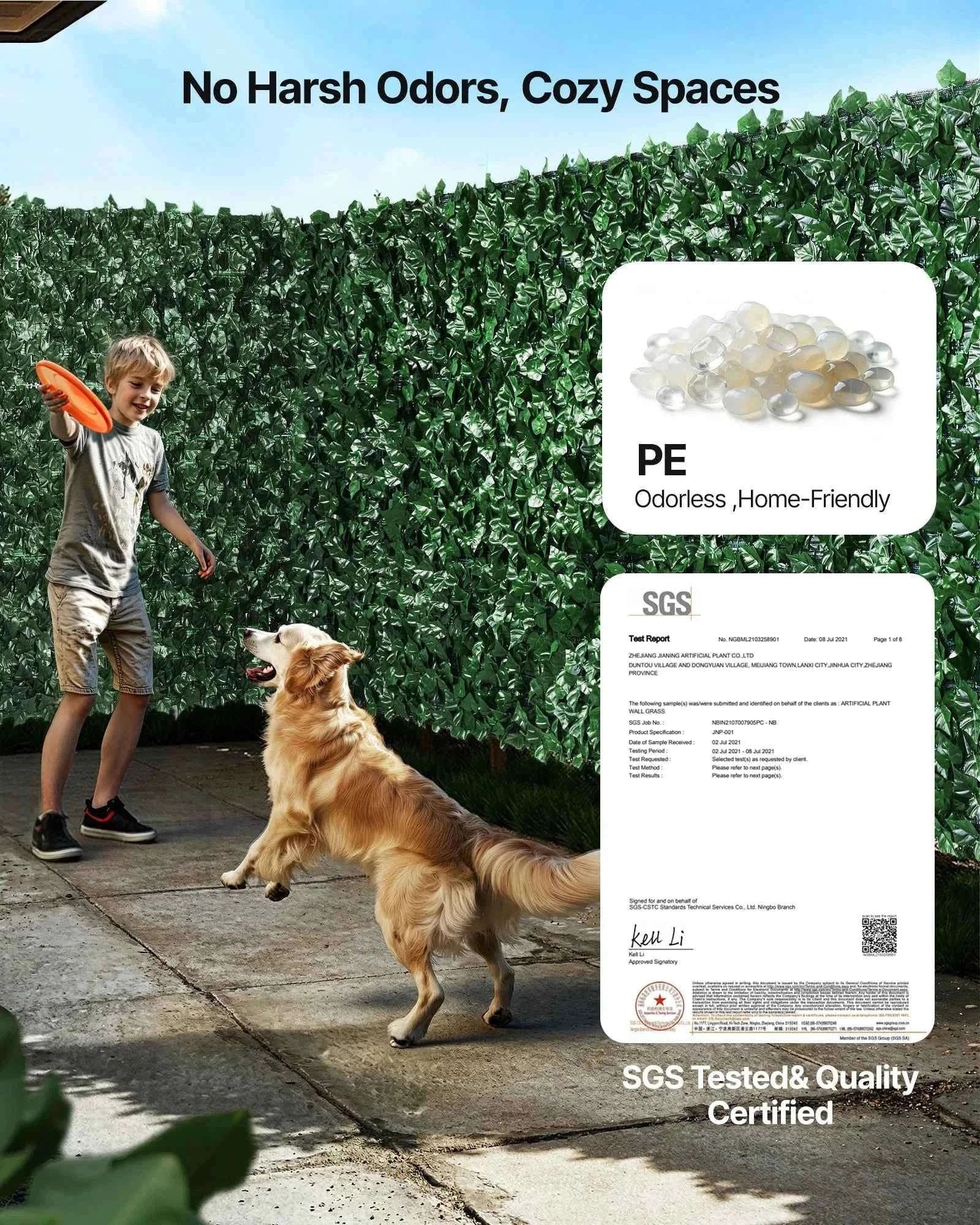 Artificial Green Wall Privacy Fence for Outdoor Garden Yard Balcony Decor-59x118inch Backcloth / United States