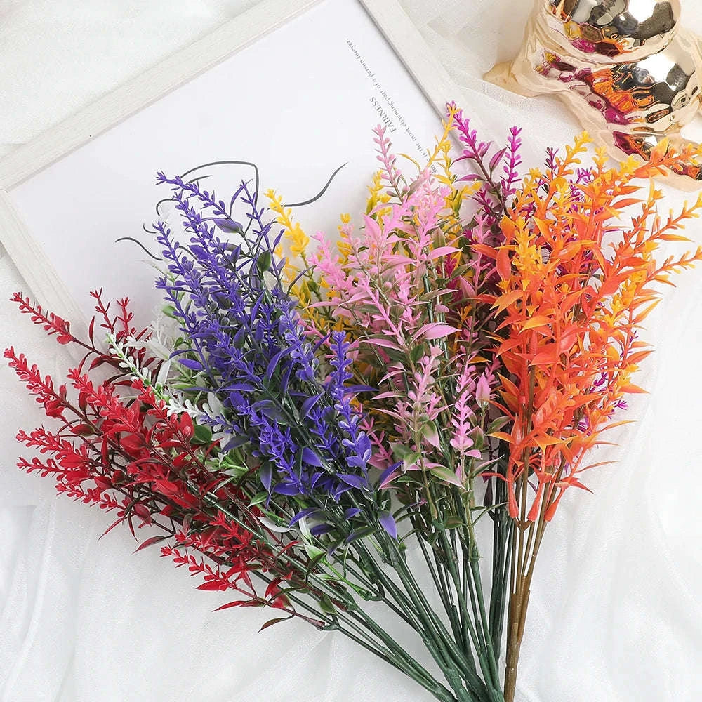 Artificial Lavender Flowers for Elegant Decor-Yellow
