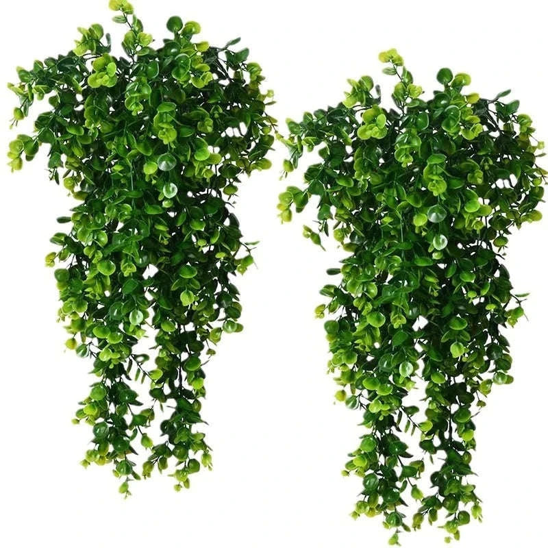 Artificial Rattan Eucalyptus Hanging Plant Decor-01