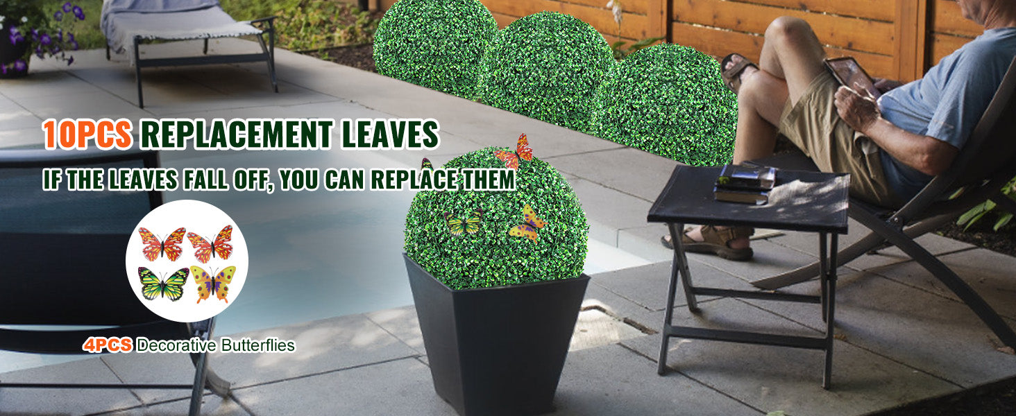 SucceBuy 1/2 peças Topário espiral de Buxus Artificial Boxwood Torre de Topo Alto 24/36/48 polegadas Decorativas Plantas Verdes Árvore de Plástico PE