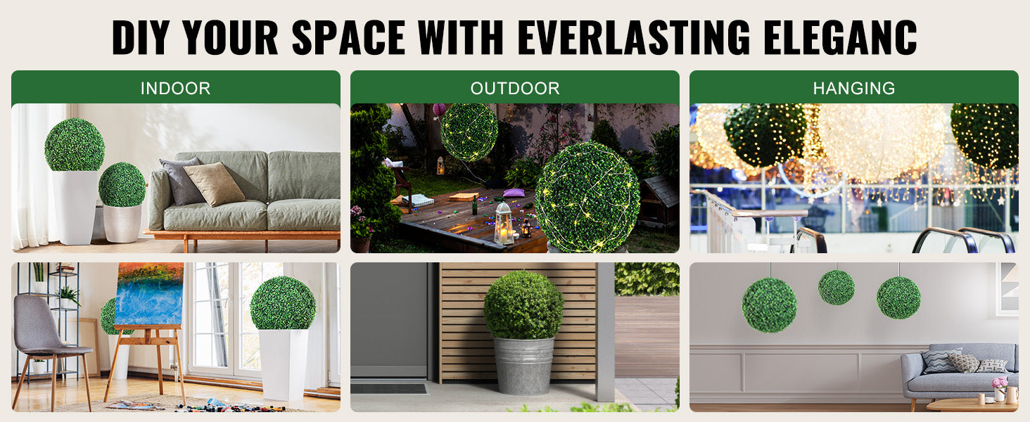 SucceBuy 1/2 peças Topário espiral de Buxus Artificial Boxwood Torre de Topo Alto 24/36/48 polegadas Decorativas Plantas Verdes Árvore de Plástico PE
