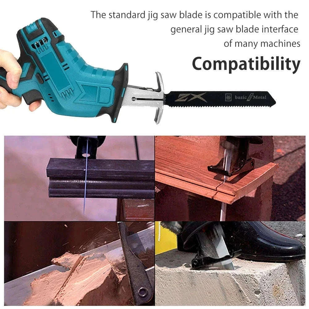 Assorted HCS T-Shank Jigsaw Blades Set for Wood, Plastic, Metal-20 pcs