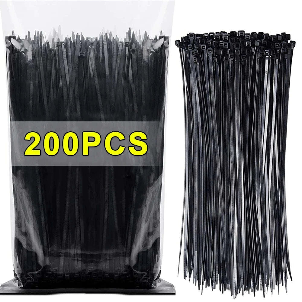 Assorted Nylon Cable Ties – Reusable Fastening Straps-White(100Pcs) / 3x100mm