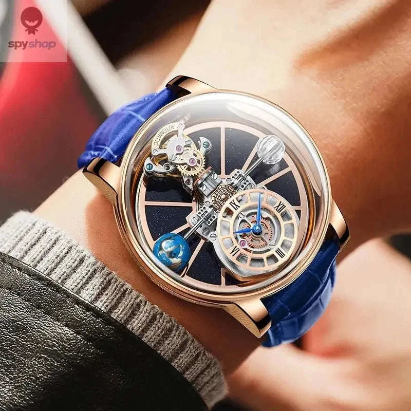 Astronomia Quartz Watch – Modern Design with Precision Timekeeping-blue silver