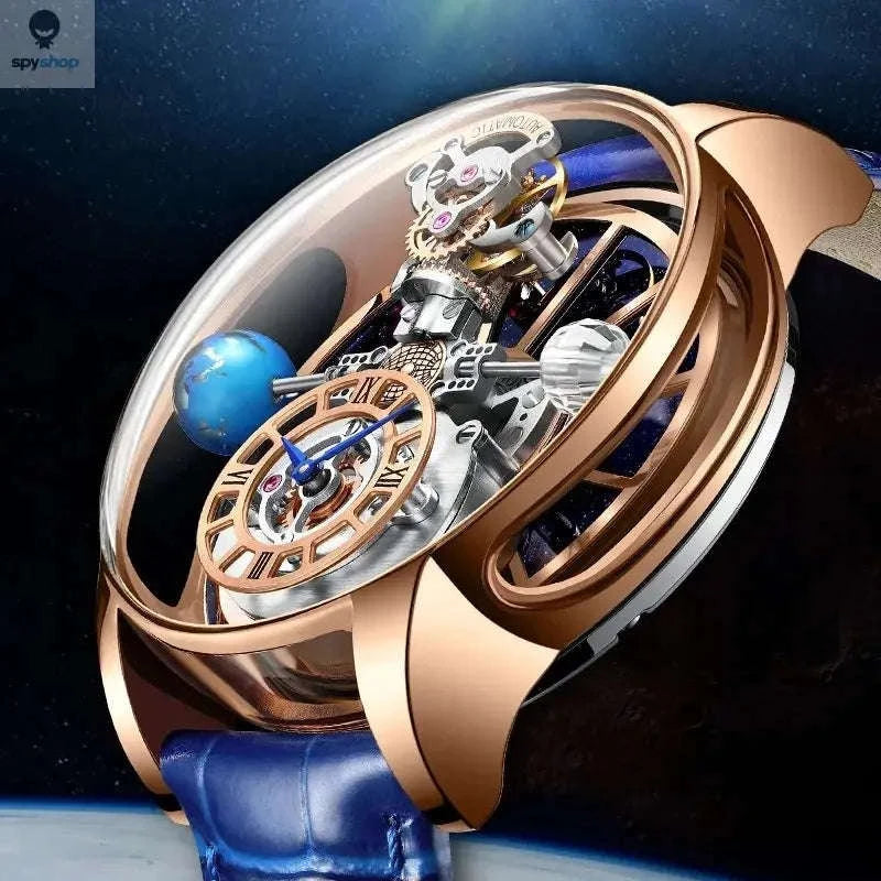 Astronomia Quartz Watch – Modern Design with Precision Timekeeping-blue silver