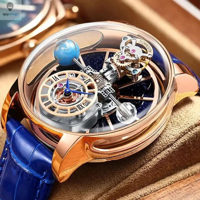 Astronomia Quartz Watch – Modern Design with Precision Timekeeping-blue silver