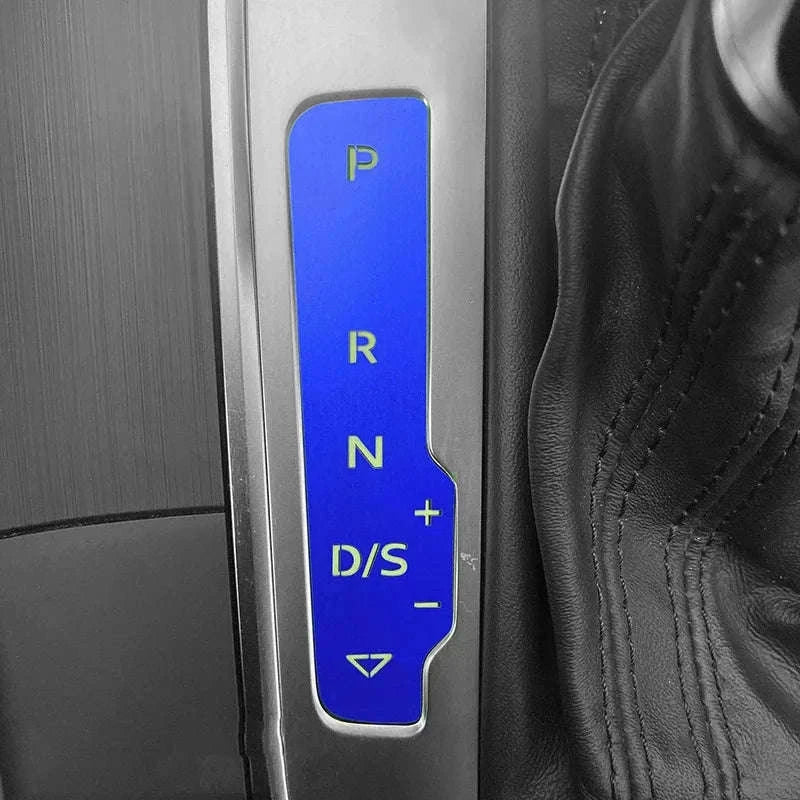 Audi A3 8V Gear Shift Panel Metal Trim Sticker-Australia / Blue
