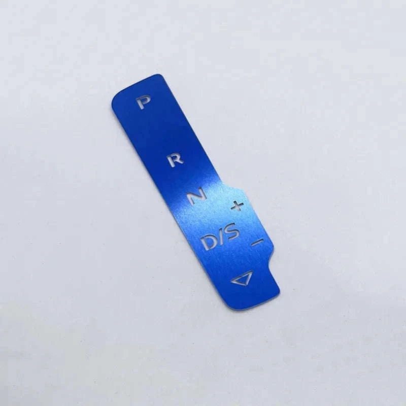 Audi A3 8V Gear Shift Panel Metal Trim Sticker-Australia / Blue