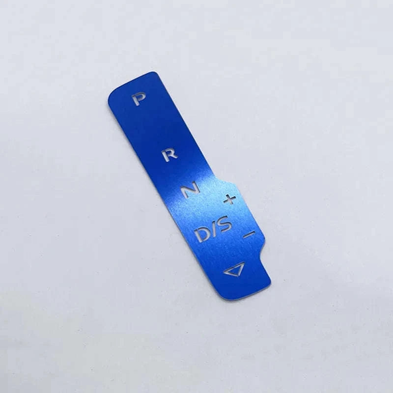 Audi A3 8V Gear Shift Panel Metal Trim Sticker-Australia / Blue