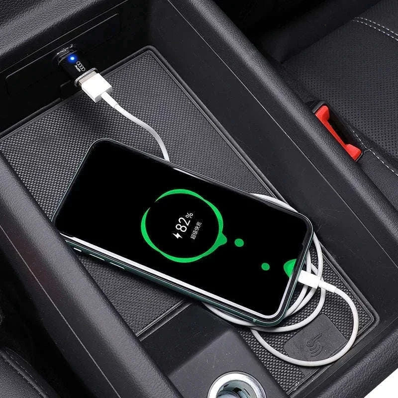 Audi USB-C Charging Adapter for A1 A3 A4 A5 A6 Q3 Q5 Q7 Q8-silvery 1pc