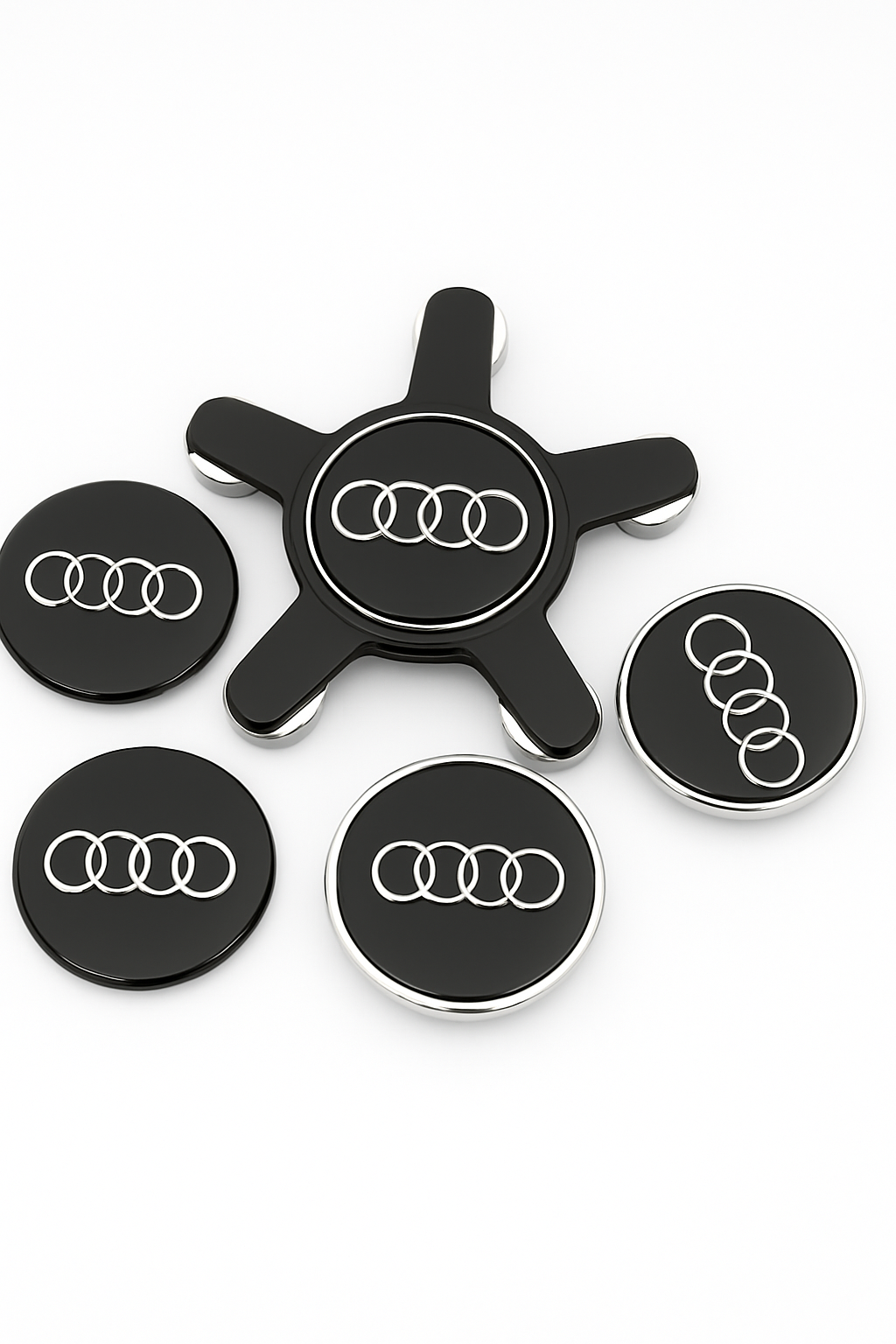 Капачки за центъра на джантите AUDI 4 бр./комплект 60 мм 61 мм 68 мм 69 мм 135 мм Стайлинг за кола Емблема за A3 A4 A5 A6 A7 A8 S4 Автоаксесоари