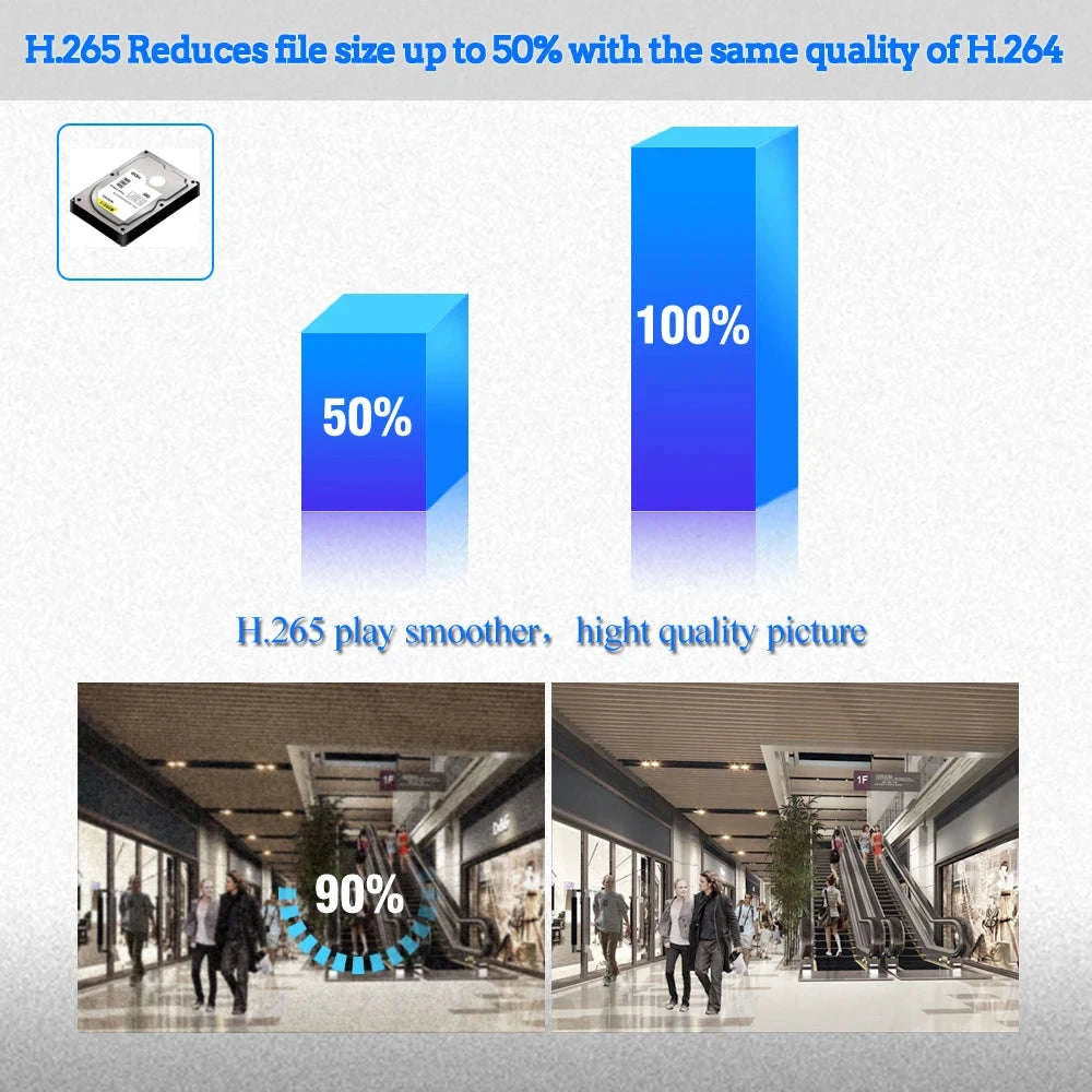 Audio POE Night Vision Mini IP Camera-3MP / 6mm