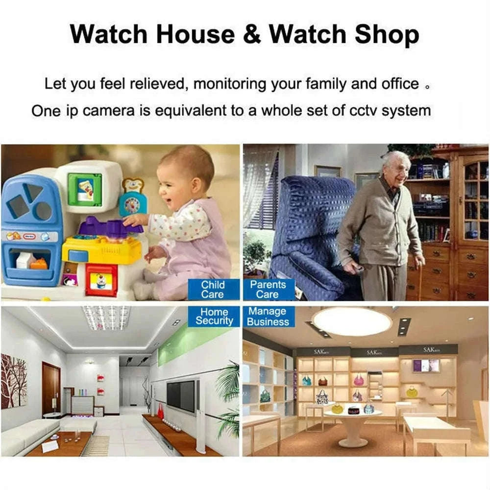Audio POE Night Vision Mini IP Camera for Indoor Security-3MP / 6mm