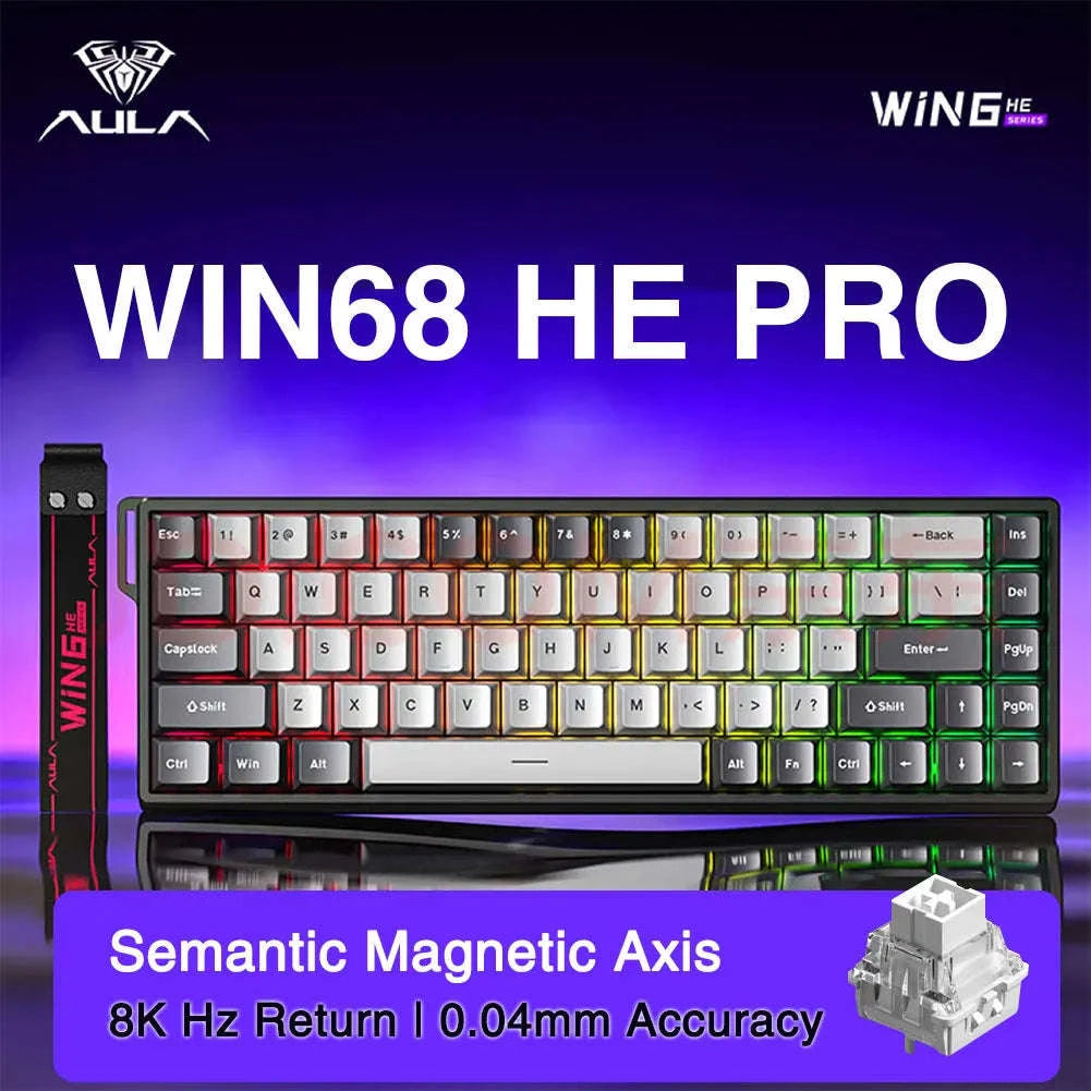 AULA WIN60 WIN68 HE Esports Magnetic Switch Gaming Keyboard-WIN60 HE Standard / United States