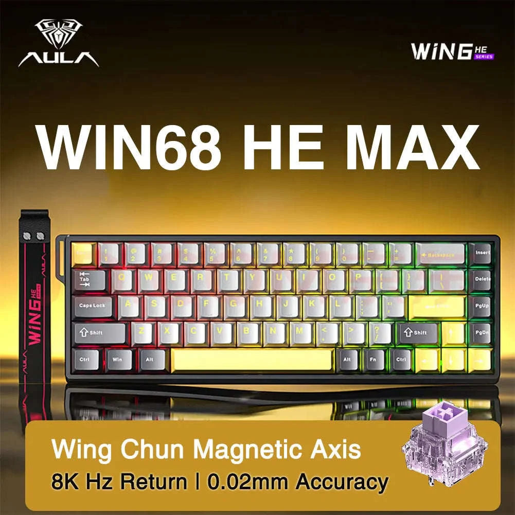 AULA WIN60 WIN68 HE Esports Magnetic Switch Gaming Keyboard-WIN60 HE Standard / United States