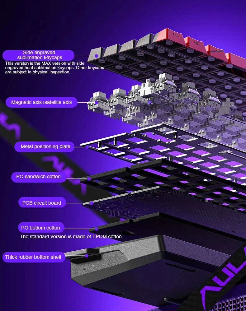 AULA WIN60 WIN68 HE Esports Magnetic Switch Gaming Keyboard-WIN60 HE Standard / United States