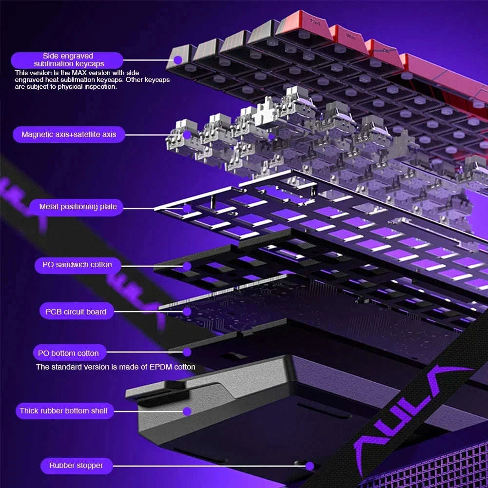 AULA WIN60 WIN68 HE Esports Magnetic Switch Gaming Keyboard-WIN60 HE Standard / United States