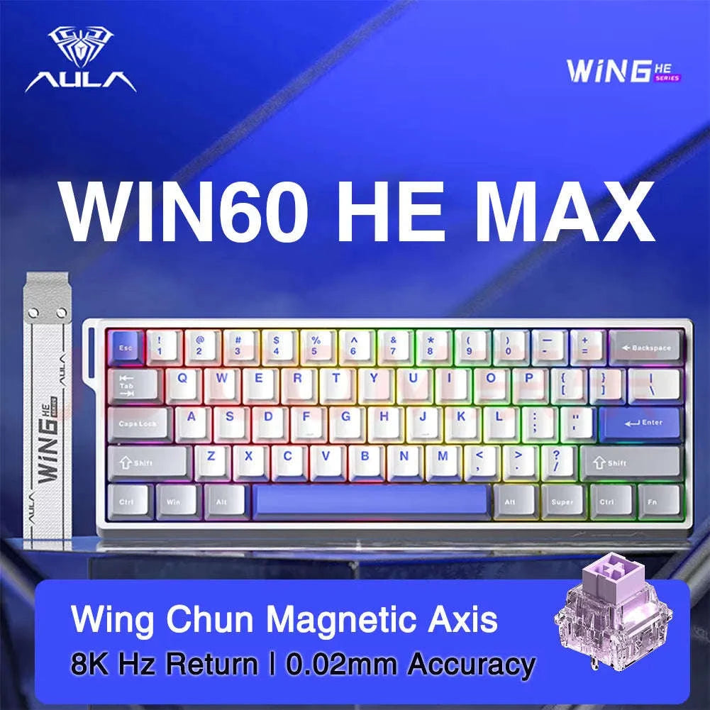 AULA WIN60 WIN68 HE Esports Magnetic Switch Gaming Keyboard-WIN60 HE Standard / United States