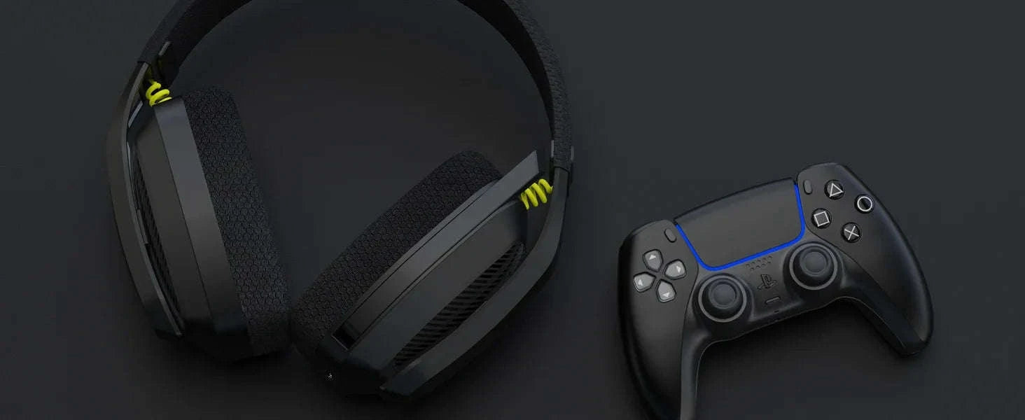 AuraFlex Pro Headset-White Blue